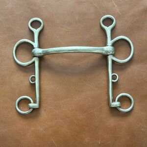 Mullen Mouth Long Shank Nickel Horse Pelham Bit Made in England 5”